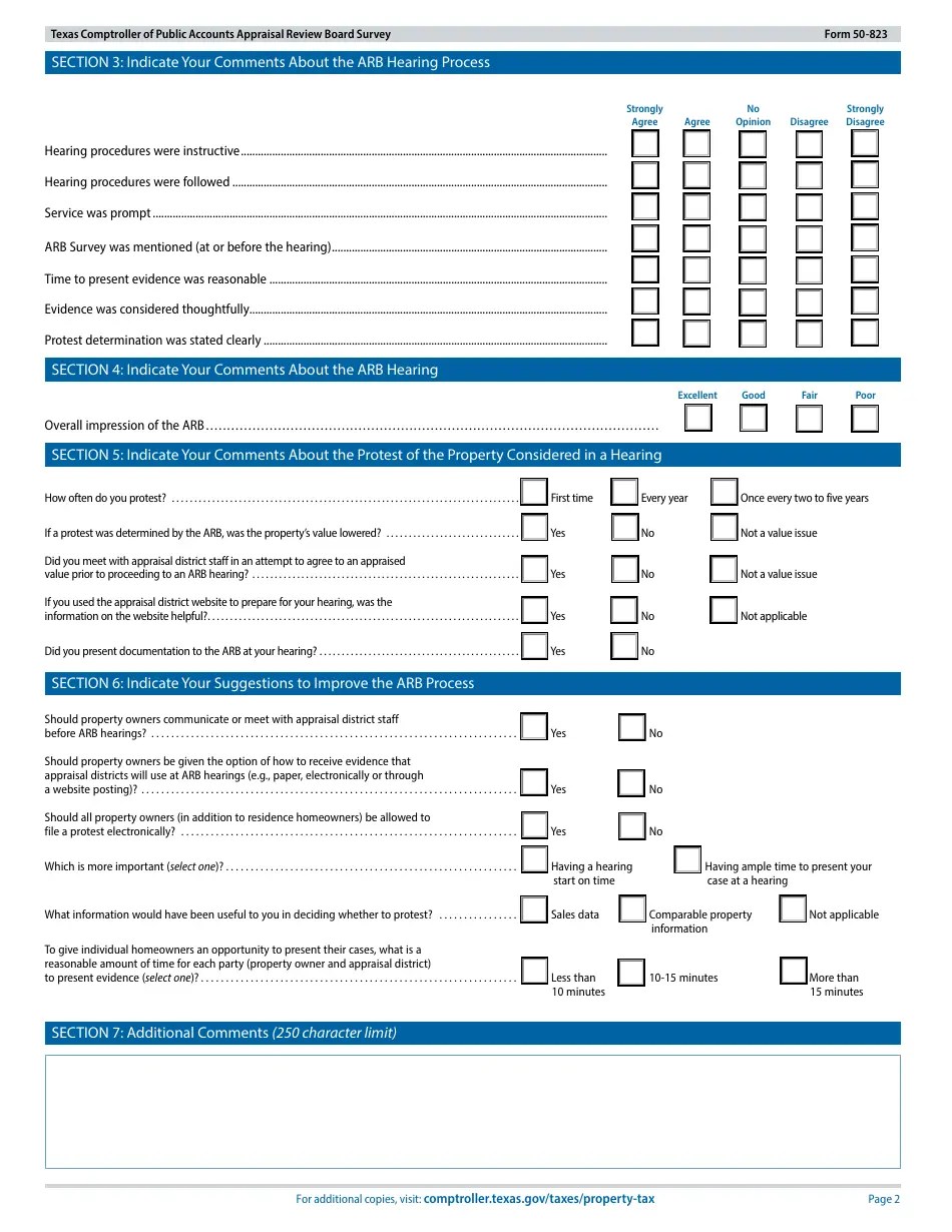 Form 50823 Download Fillable PDF or Fill Online Texas Comptroller of