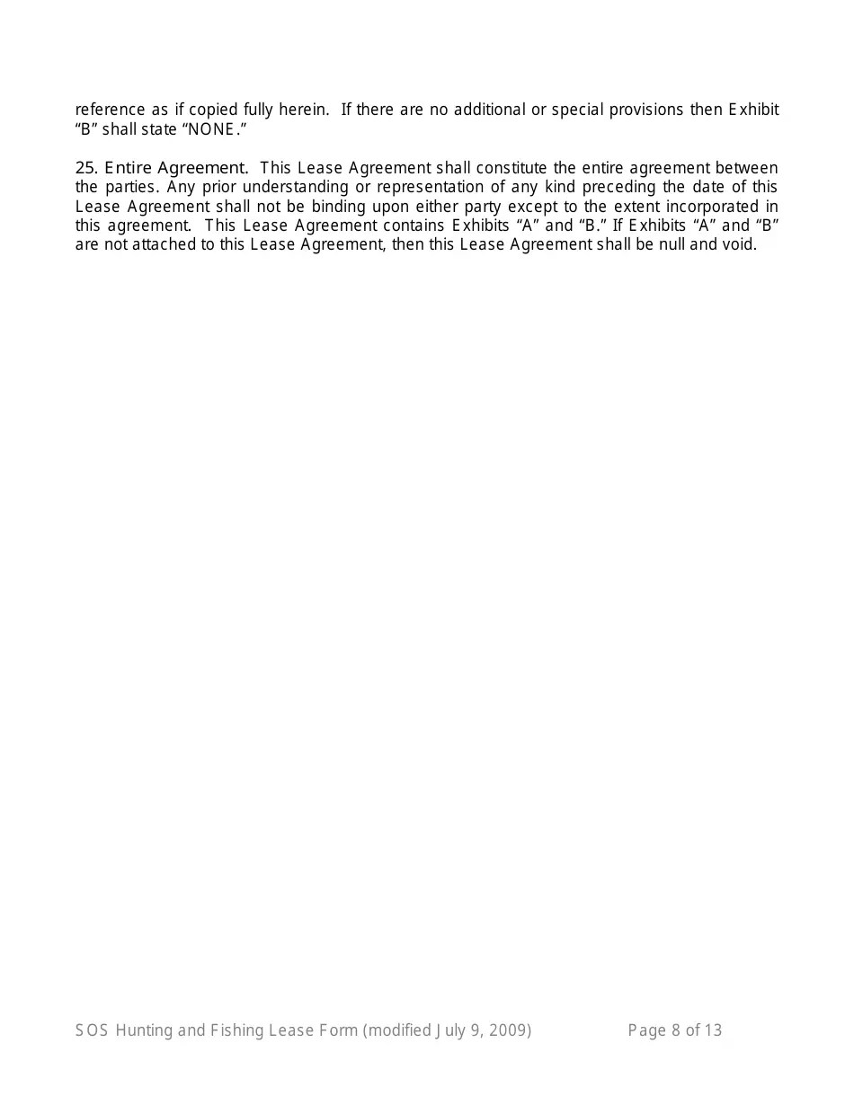 Mississippi Hunting and Fishing Lease Form 16th Section Public School