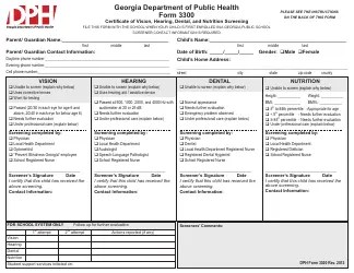Form 3300 - Fill Out, Sign Online and Download Printable PDF, Georgia