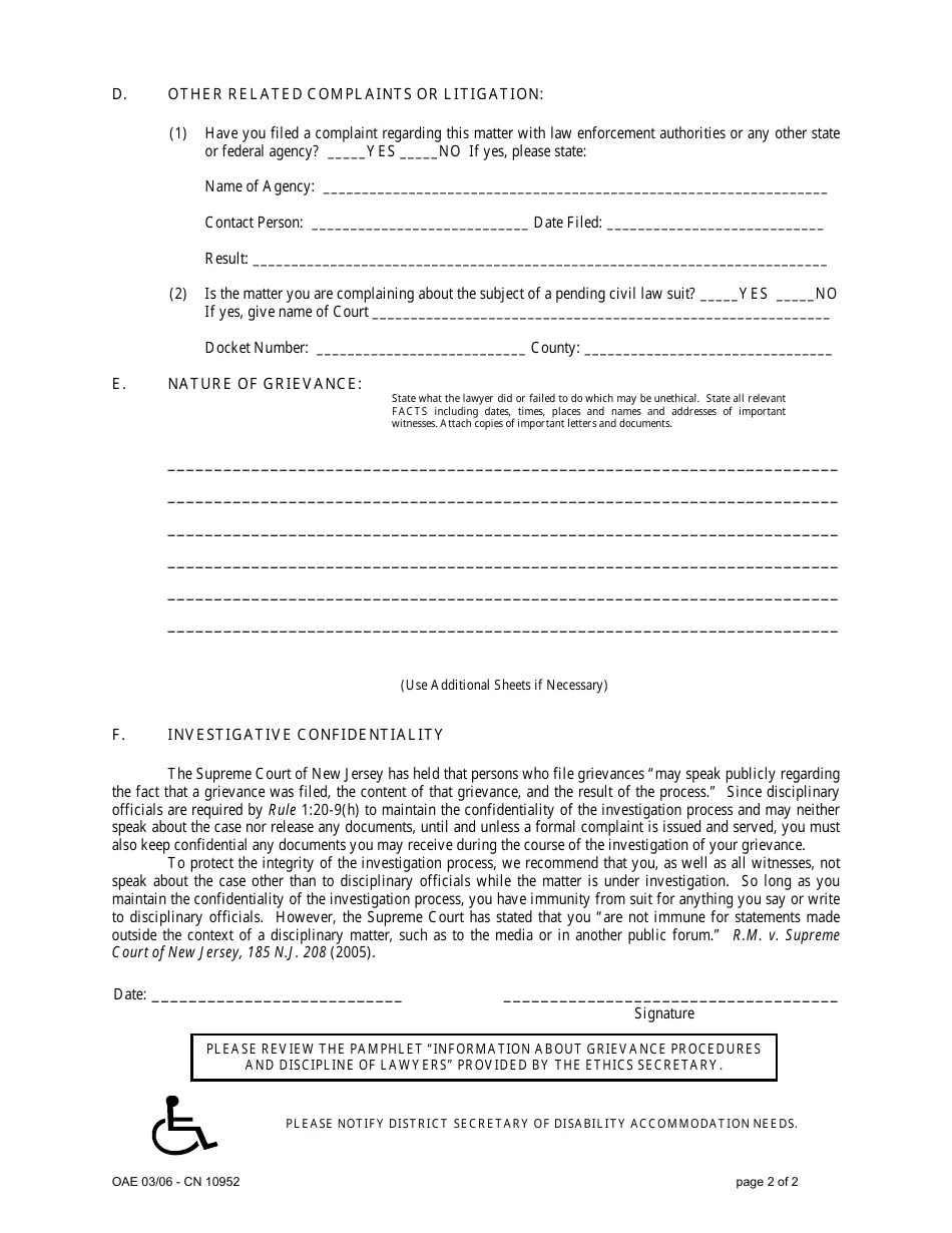 Form 10952 Fill Out, Sign Online and Download Fillable PDF, New