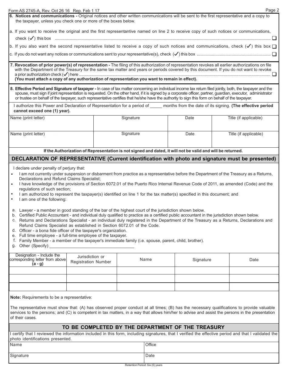 Form AS2745A Fill Out, Sign Online and Download Printable PDF