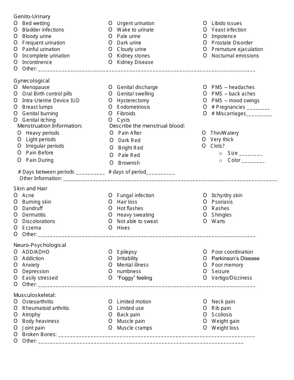 Acupuncture Intake Form Questions Fill Out, Sign Online and