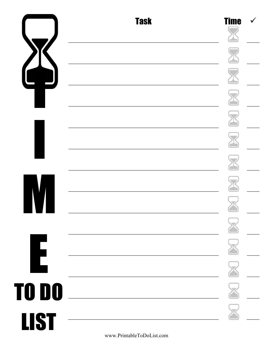 To Do List Template Lines Download Printable PDF Templateroller