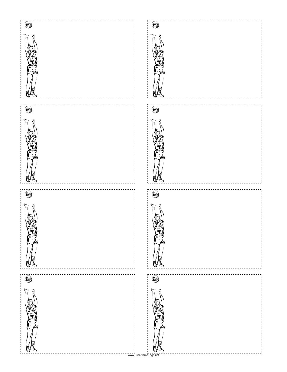 Basketball Player Name Tag Template Download Printable PDF Templateroller