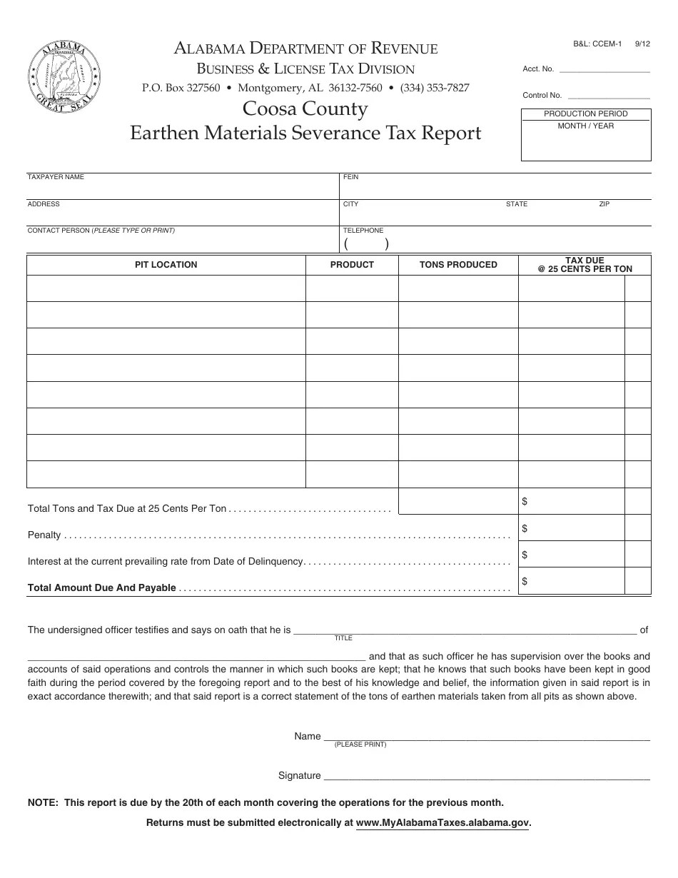 Form B&L CCEM1 Fill Out, Sign Online and Download Printable PDF