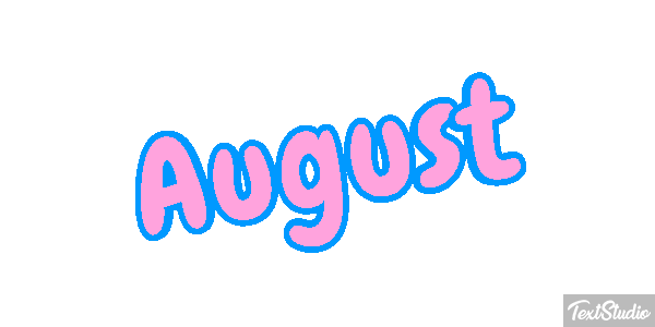 August Name Animated GIF Logo Designs