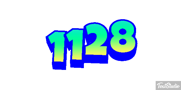 1128 Number Animated GIF Logo Designs