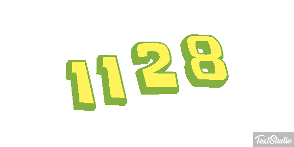 1128 Number Animated GIF Logo Designs