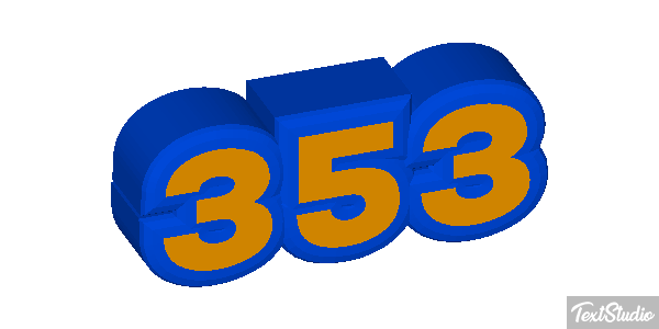 353 Number Animated GIF Logo Designs