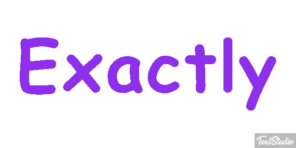 Exactly Word Animated GIF Logo Designs