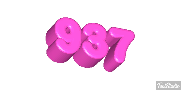 937 Number Animated GIF Logo Designs
