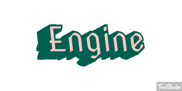 Engine Word Animated GIF Logo Designs