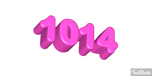1014 Number Animated GIF Logo Designs