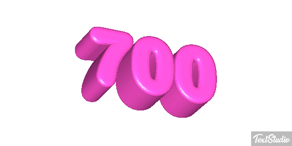 700 Number Animated GIF Logo Designs