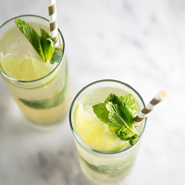 Gin & Ginger Cocktail With Lime & Mint Recipe The Feedfeed