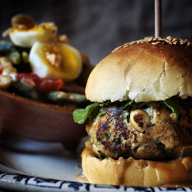 Turkey Burger With Satay Sauce recipe by Adélaïde & André Zollinger