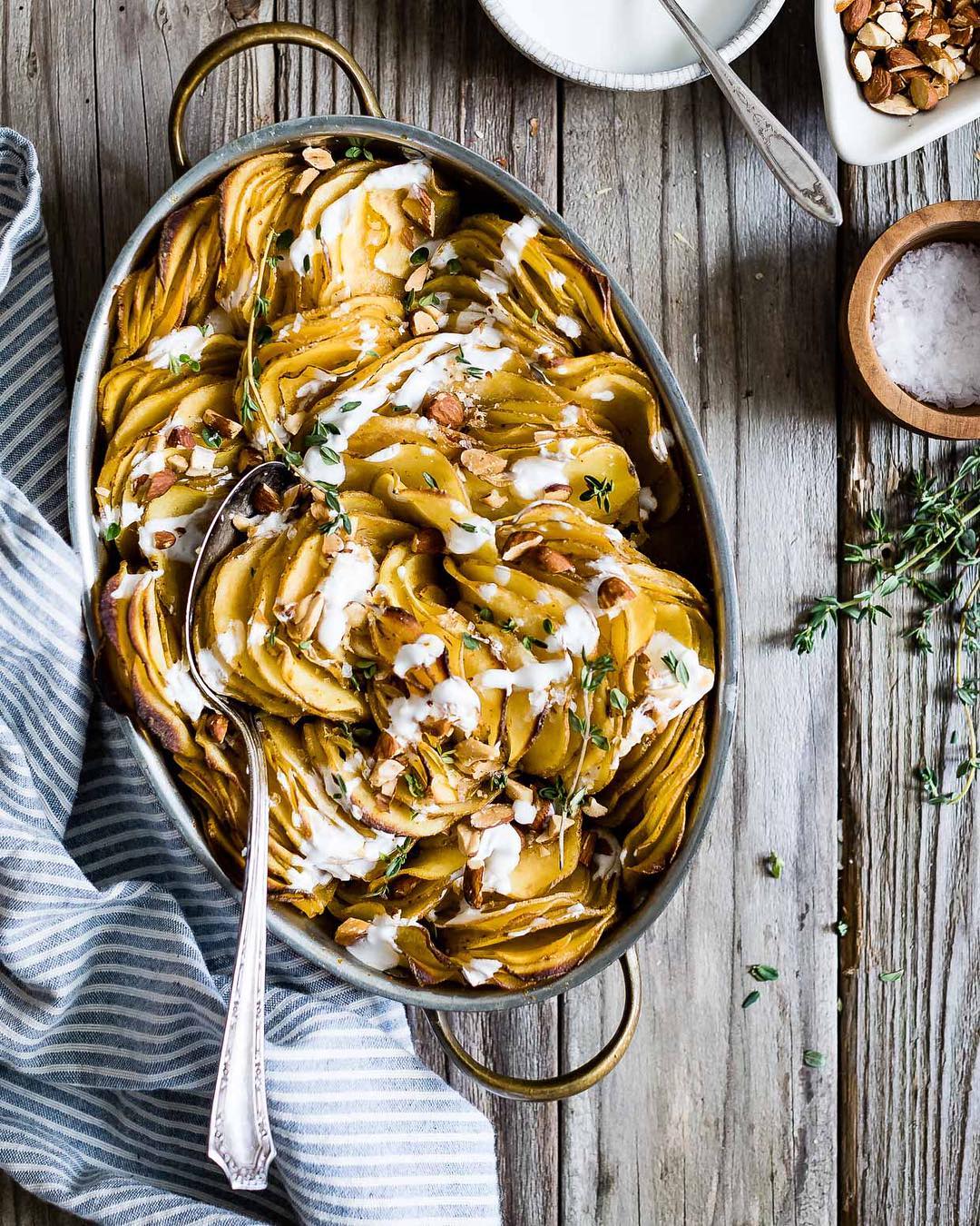 Smoked Paprika Roasted Hasselback Potato Gratin Recipe The Feedfeed