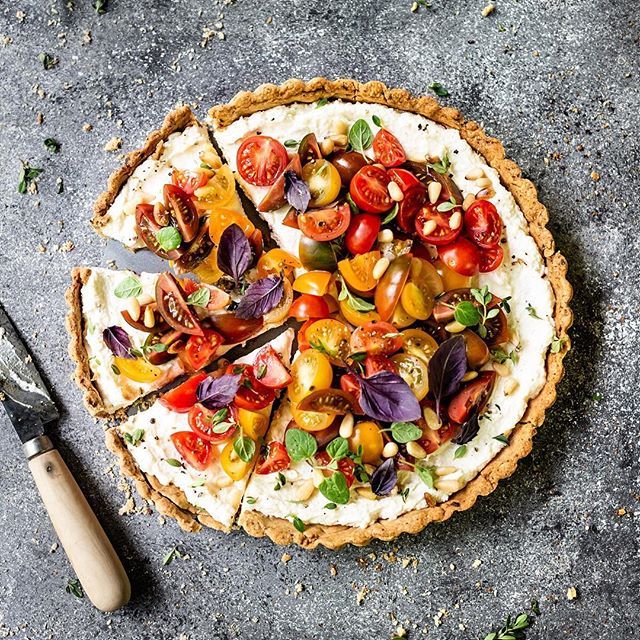 Heirloom Tomato Ricotta Cheese Tart Recipe The Feedfeed