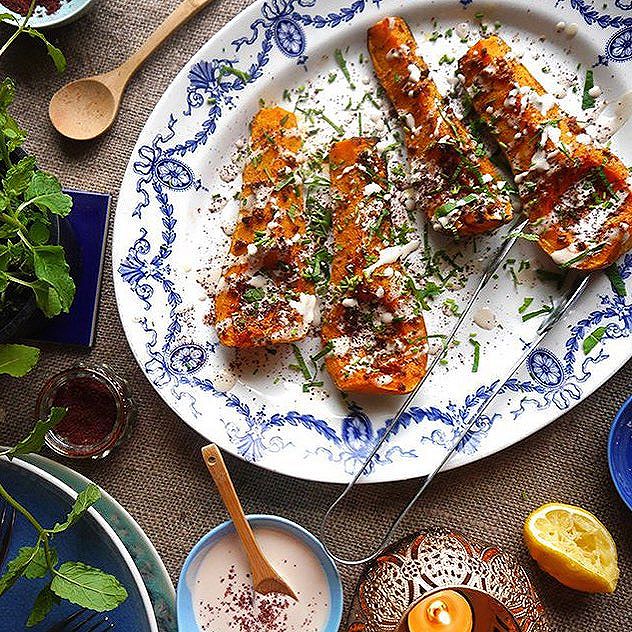 Roasted Butternut Squash With Sumac &tahini Yogurt recipe