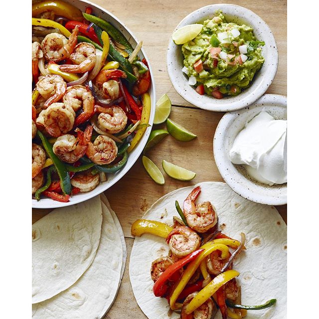 Poblano Pepper And Shrimp Fajitas Recipe The Feedfeed
