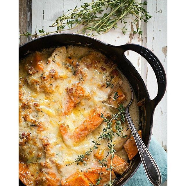 Chicken Casserole With Sweet Potato, Gruyere & Pancetta Recipe The