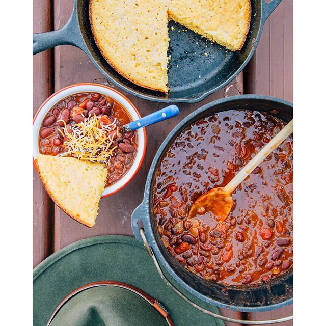 Camping Skillet Cornbread by freshoffthegrid Quick & Easy Recipe