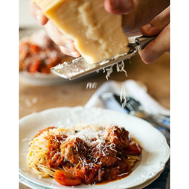 Mini Meatballs And Spaghetti In Balsamic Tomato Sauce by jernejkitchen
