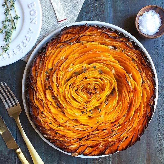 Spiral Squash Tart Recipe The Feedfeed