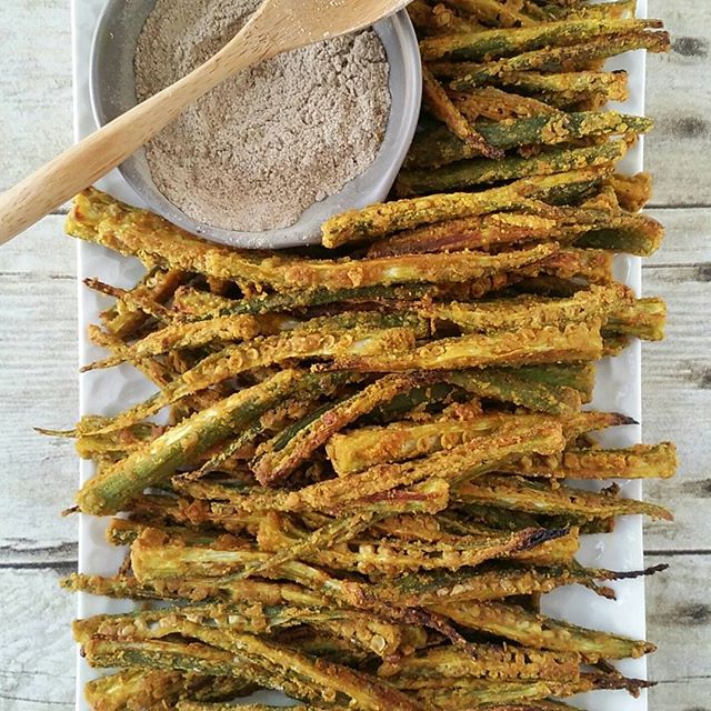 Baked Okra Fries Recipe The Feedfeed