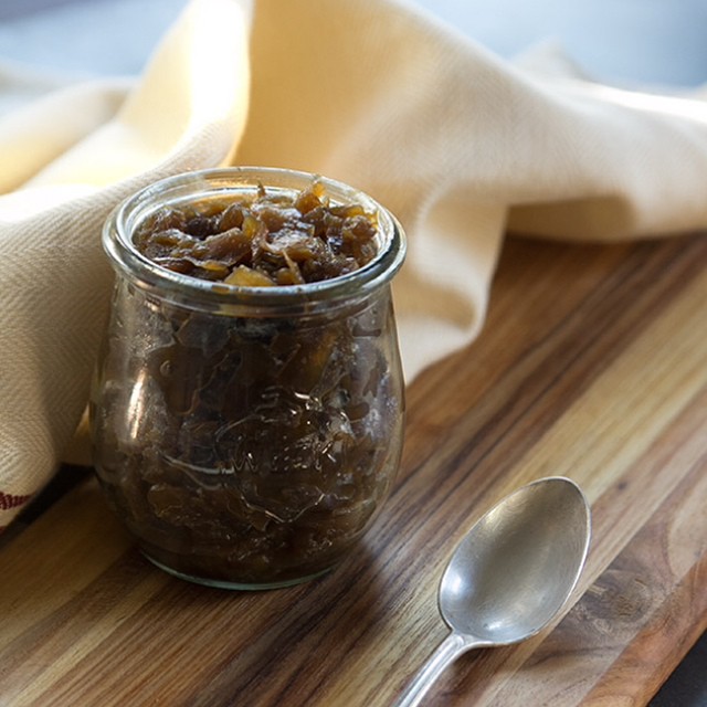 Slow Cooker Onion Jam With Bourbon & Smoked Sea Salt Recipe The Feedfeed
