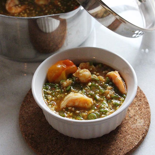 Okra Soup With Shrimp by nwabekee_ Quick & Easy Recipe The Feedfeed