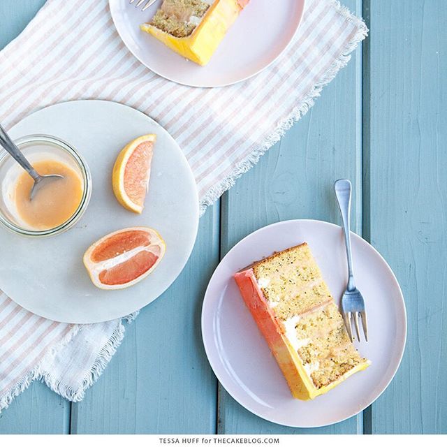Pink Olive Oil Cake With Grapefruit Curd And Vanilla Buttercream Recipe