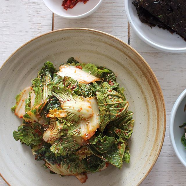 Spring Greens Kimchi Recipe The Feedfeed