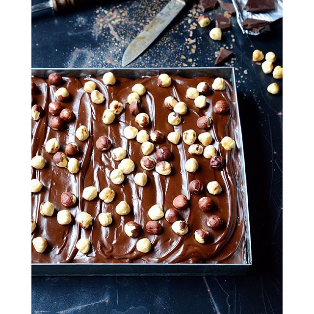 Milk Soaked Chocolate Sheet Cake With Chocolate Ganache And Toasted