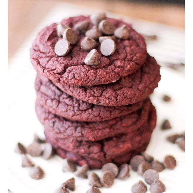Beet Red Velvet Cookies by dessertswithbenefits Quick & Easy Recipe The Feedfeed