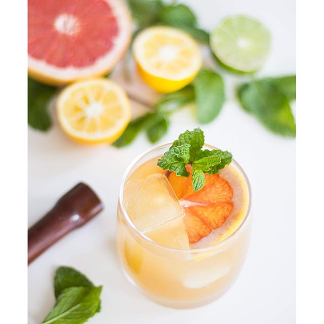 Grapefruit Whiskey Smash recipe