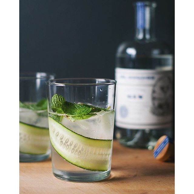 Gin And Tonic With Mint And Cucumber by amandafrederickson Quick