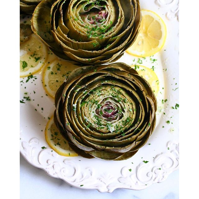 Roasted Artichokes With Butter, Lemon And Parsley Recipe The Feedfeed