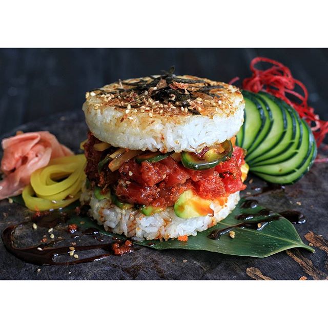 Spicy Tuna Rice Burgers Recipe The Feedfeed