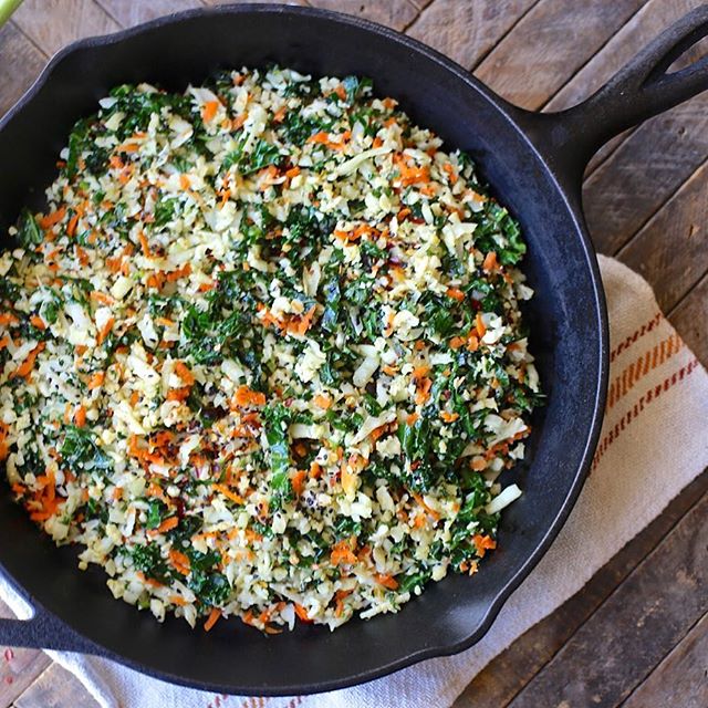 Cauliflower Fried Rice With Kale recipe