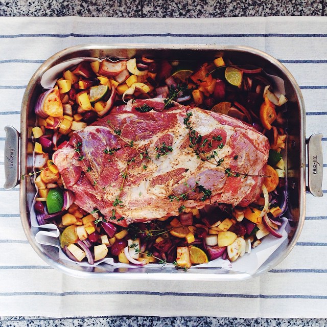 Pomegranate, Rosemary & Thyme Lamb Shoulder by beautyandsomebeef