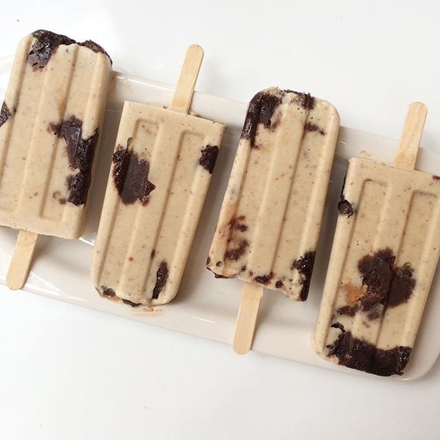 Vanilla Brownie Ice Cream Popsicles recipe
