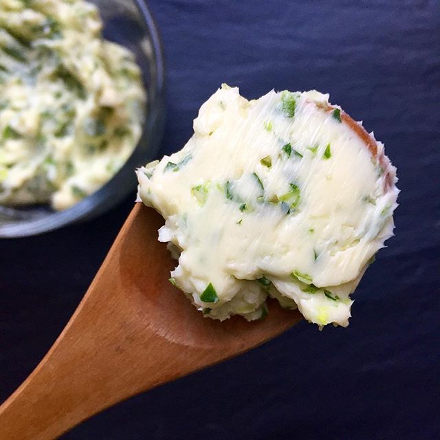 Spring Garlic And Ramp Compound Butter by urbankitchenapothecary Quick & Easy Recipe The