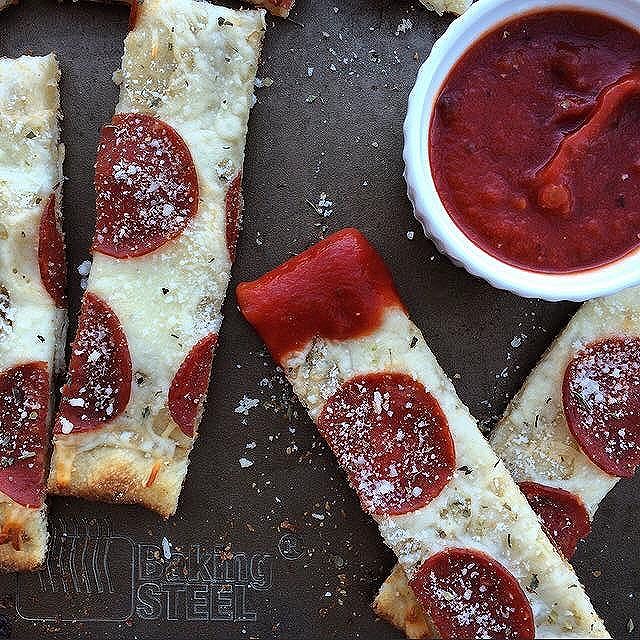 Cheesy Pepperoni Pizza Sticks Recipe The Feedfeed