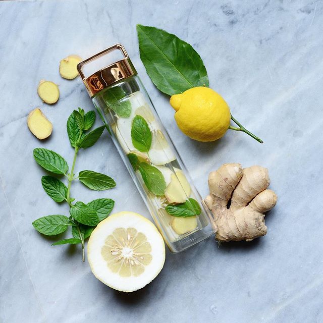 Ginger, Lemon & Mint Infused Water Recipe The Feedfeed