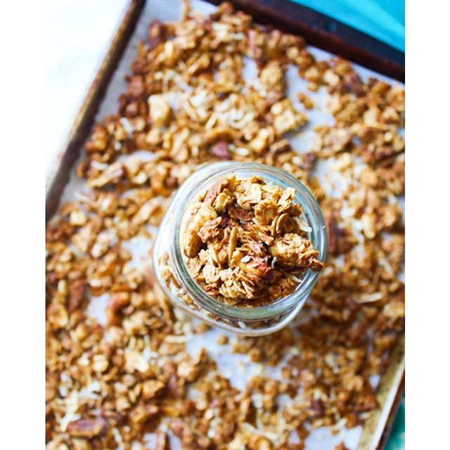 Toasted Coconut Peanut Butter Granola Recipe The Feedfeed