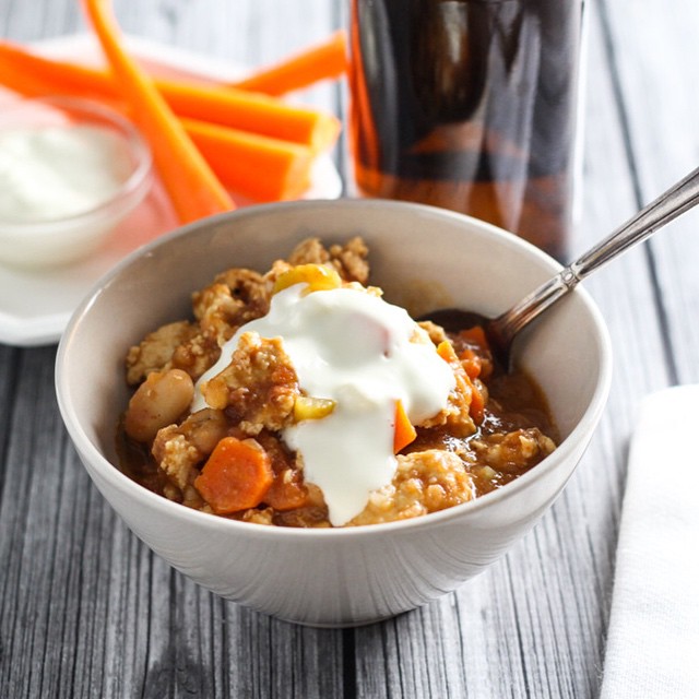 Buffalo Chicken Chili recipe by Erin Food & Wine Blogger The Feedfeed