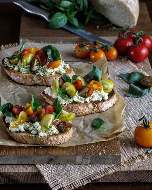 Tomato Pesto Ricotta Bruschetta by mylittlehongkongkitchen Quick
