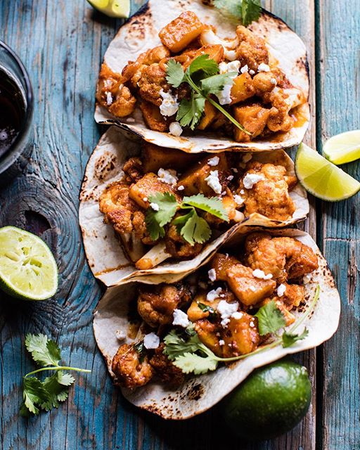 Cauliflower Al Pastor Tacos Recipe The Feedfeed