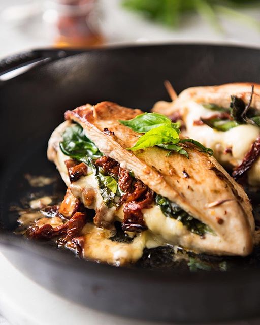 Sundried Tomato, Spinach And Mozzarella Stuffed Chicken Breast Recipe